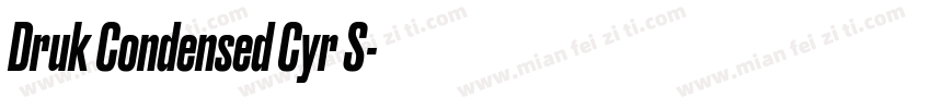 Druk Condensed Cyr S字体转换